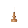 Squiggle Shaped Wood Tiny Taper Candle Holder