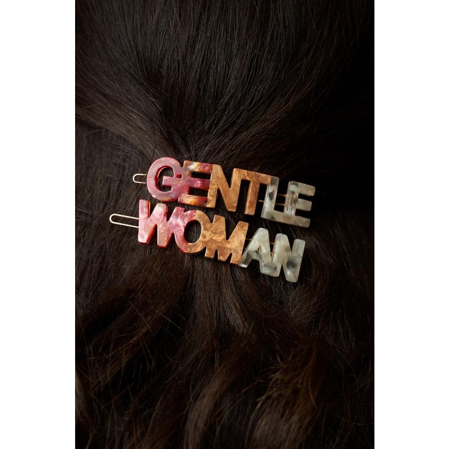 Coral Gentlewoman Barrettes | MLE | Hair Accessories | Golden Rule Gallery | Excelsior, MN