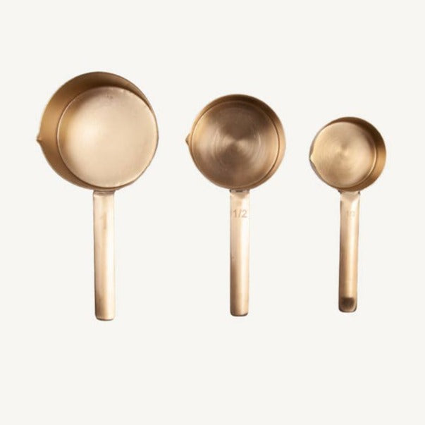 Brass Measuring Cups - Set of 3