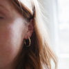 Hand Formed and Casted Brass Hoops | Handmade Brass Hoops | Golden Rule Gallery | Kiki Koyote Jewelry | Minnesota Artists | Handmade Jewelry | Excelsior, MN