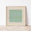 Green Lines Abstract Stitched Art Print | Golden Rule Gallery