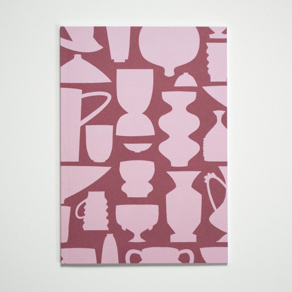 Vases, Jars, Jugs Notebook | Banquet Workshop | Dishware Design | Unlined Paper | Golden Rule Gallery | Excelsior. MN