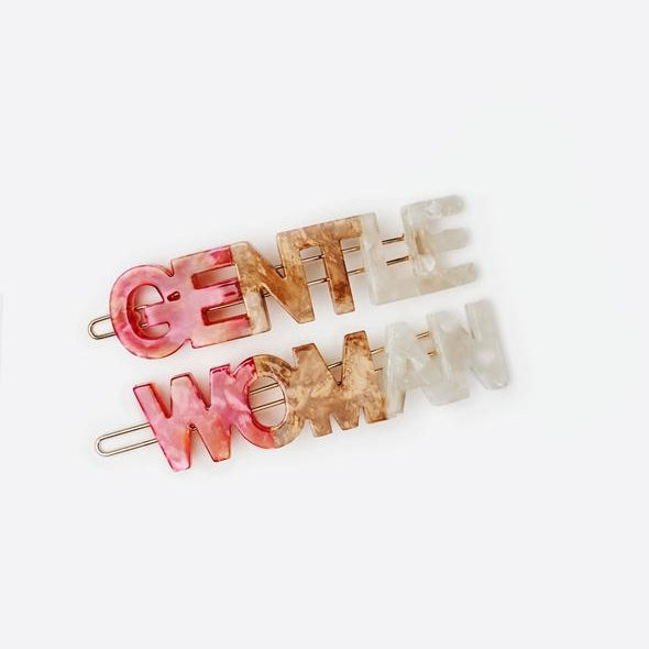 Gentle Woman Hair Clips | MLE Hair Accessories | Coral Gentlewoman Hair Clips | Golden Rule Gallery | Excelsior, MN
