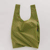 Green Trippy Checker Baggu Standard Reusable Tote Bag 