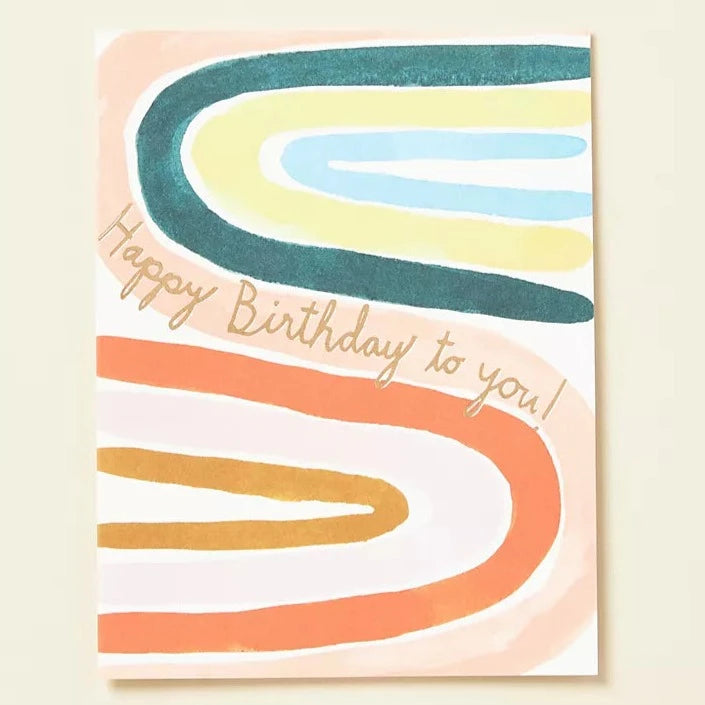 Perfect Rainbow Happy Birthday To You Art Card by Red Cap Cards at Golden Rule Gallery in Excelsior, MN