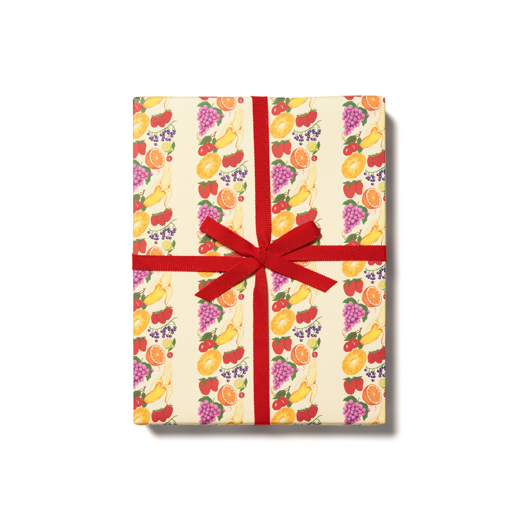 Fruit Stripe Wrapping Paper, Golden Rule Gallery