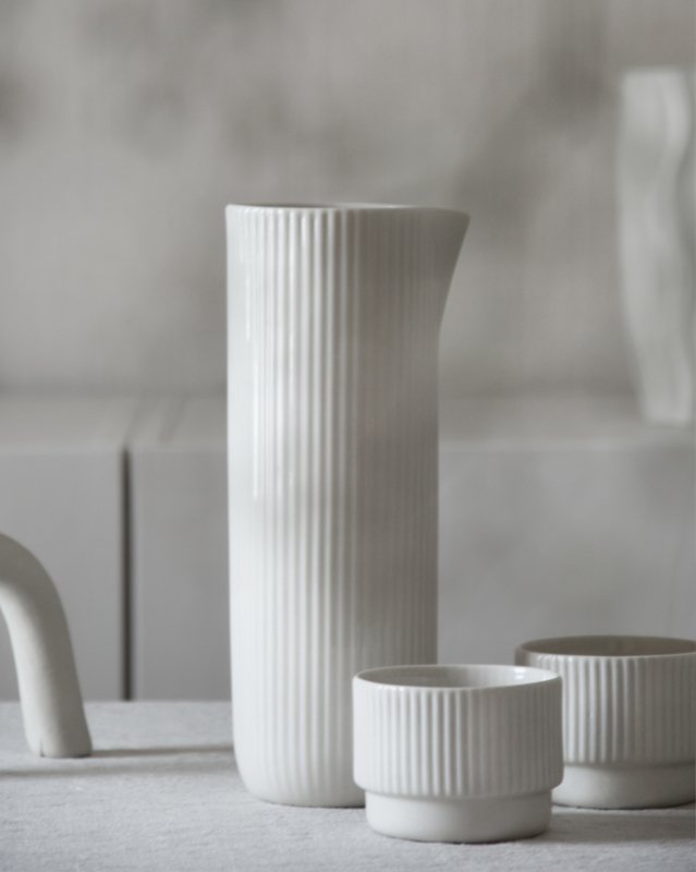 White Ceramic Pitcher | Ceramic White | Archive Studio | Excelsior, MN | Golden Rule Gallery 