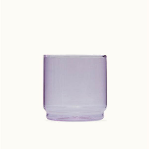 Purple Glass Cylinder Cup