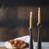Orb Beeswax Candles | Short Taper Candles | 4" Beeswax Taper Candles | Shabbat Candles | Golden Rule Gallery | Excelsior, MN