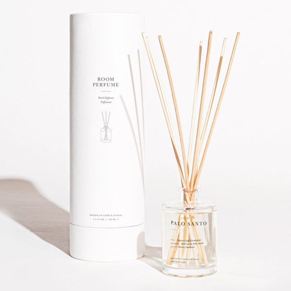 Calming Palo Santo Diffuser | Scented Reed Diffuser | Home Fragrances | Reed Diffuser for the Home | Golden Rule Gallery | Brooklyn Candle Studio | Excelsior, MN