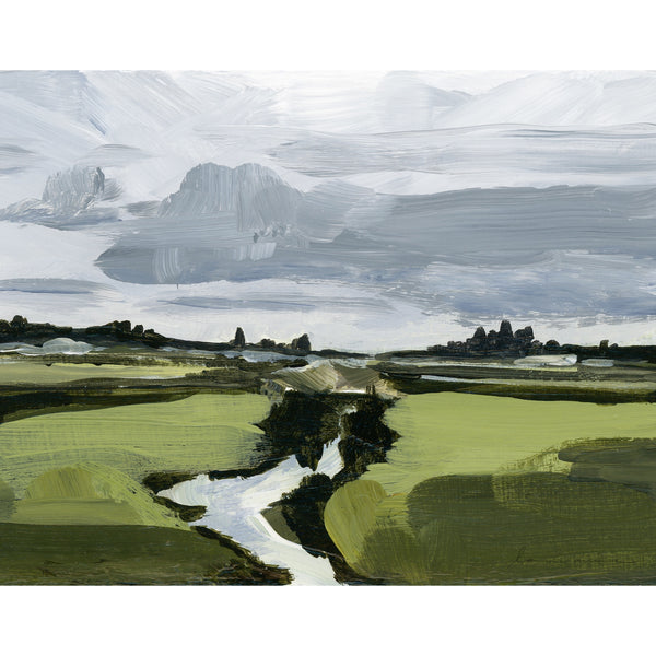 Fine Art Landscape Print | Canvas Print | Golden Rule Gallery | Laurie Anne Art | Excelsior, MN | Foggy Countryside Landscape Impressionist Art Print | 8x10 Landscape Prints