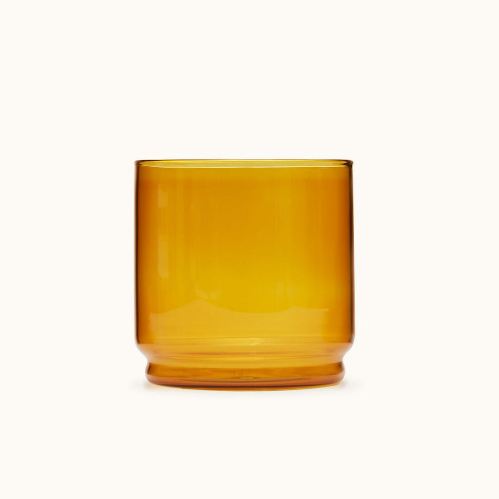 Decca Amber Stackable Glass | Bar Glasses | Hudson Wilder | Golden Rule Gallery | Excelsior, MN | Bar Glassware 