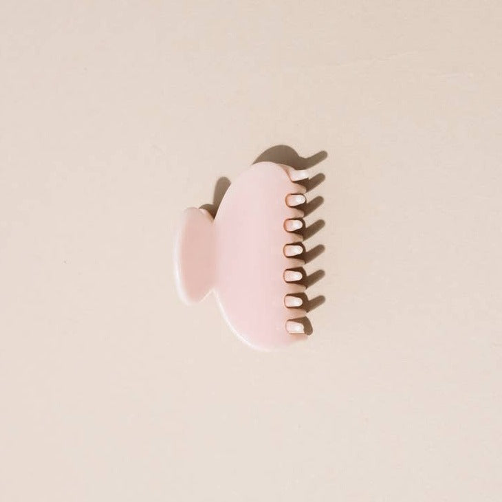 Light Pink Tiny Hair Claw Clip for Half Up Dos