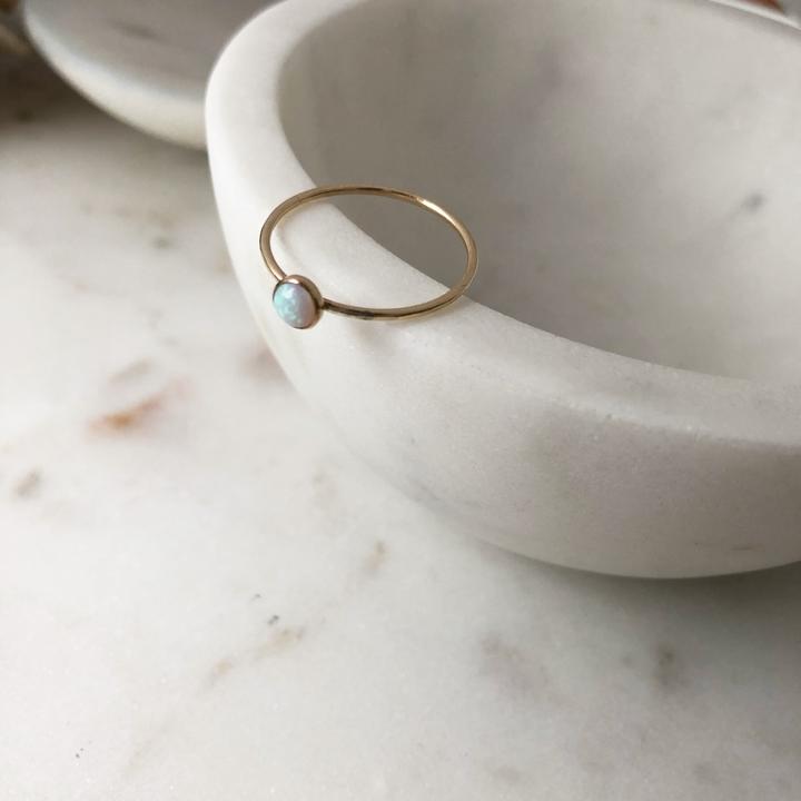 Opal and Gold Filled Ring by Token Jewelry