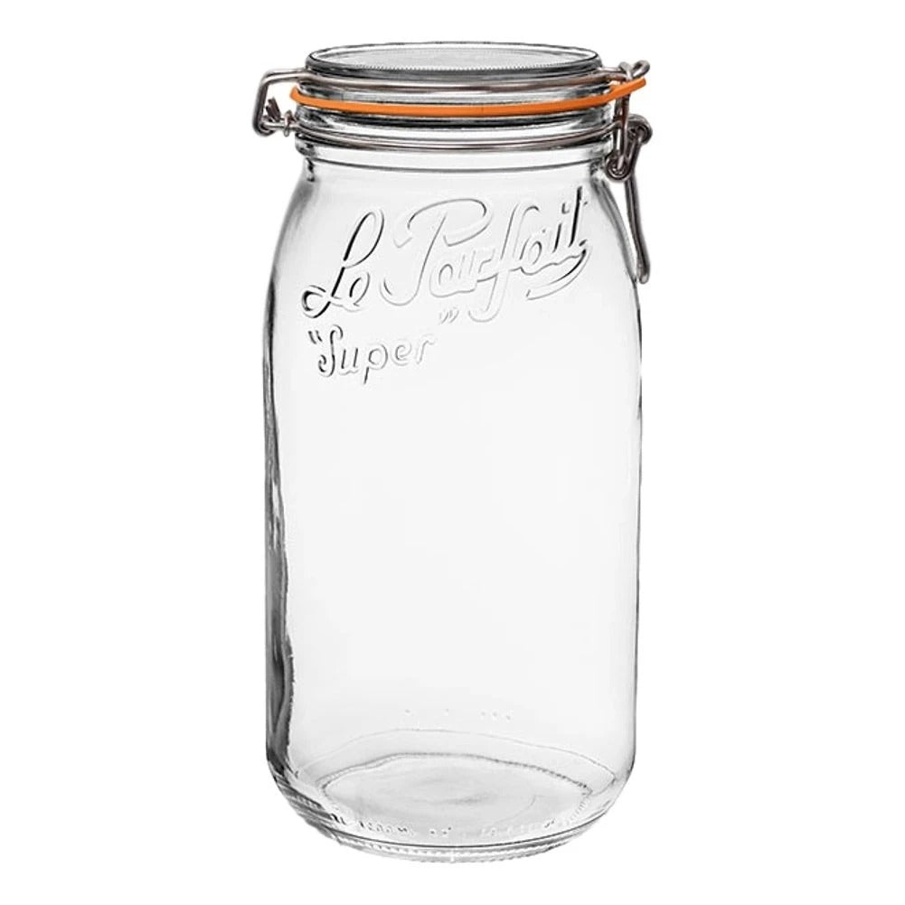 Rounded French Glass Storage Jar with Seal  Golden Rule Gallery – GOLDEN  RULE GALLERY