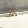 Gold Dainty Purity Hoop Earrings by Token Jewelry at Golden Rule Gallery in Excelsior, MN