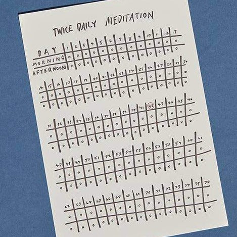 Twice Daily Meditation Chart