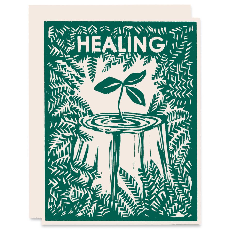 Healing Nurse Tree Get Well Card
