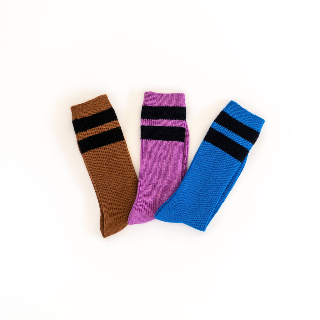 Le Bon Shoppe Socks | Striped Cashmere Socks | Varsity Vintage Syle Sock | Boot Socks | Golden Rule Gallery
