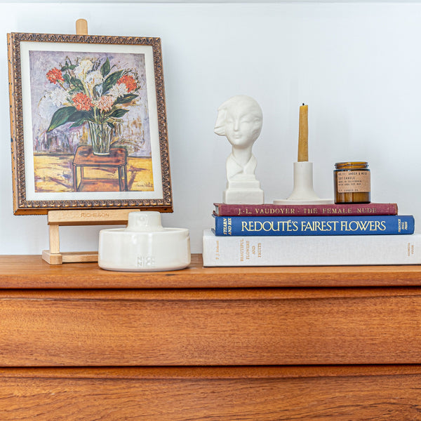 Utrillo Floral Still Life Professionally Custom Framed in Ornate Gold for Golden Rule Gallery in Minnesota