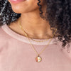Dainty Shell Gold Necklace Handmade in Minnesota