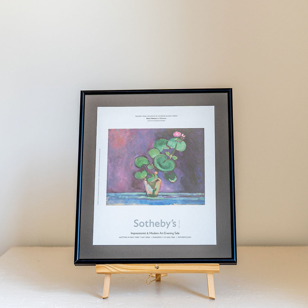 Sotheby's 2008 Matisse Exhibition Ad Framed Art