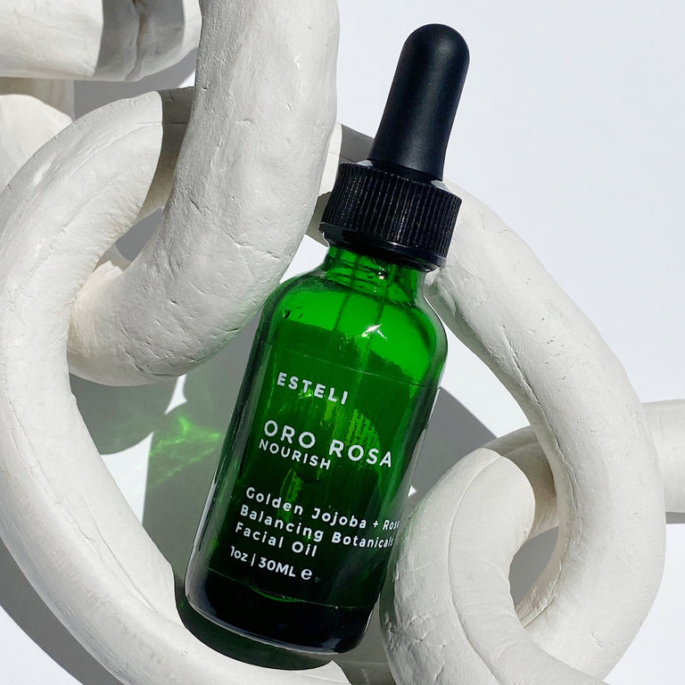 Oro Rose Nourish Facial Oil by Esteli at Golden Rule Gallery in Excelsior, MN
