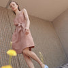 Sustainable Eve Gravel Aya Summer Dress in Blush Pink