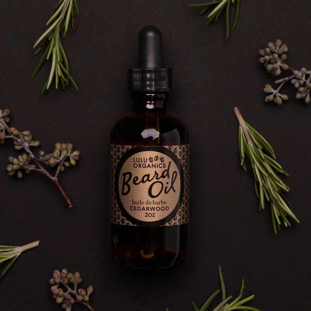 Beard Oil | Cedarwood Beard Oil | Lulu Organics | Sustainable Beauty | Golden Rule Gallery | Excelsior, MN