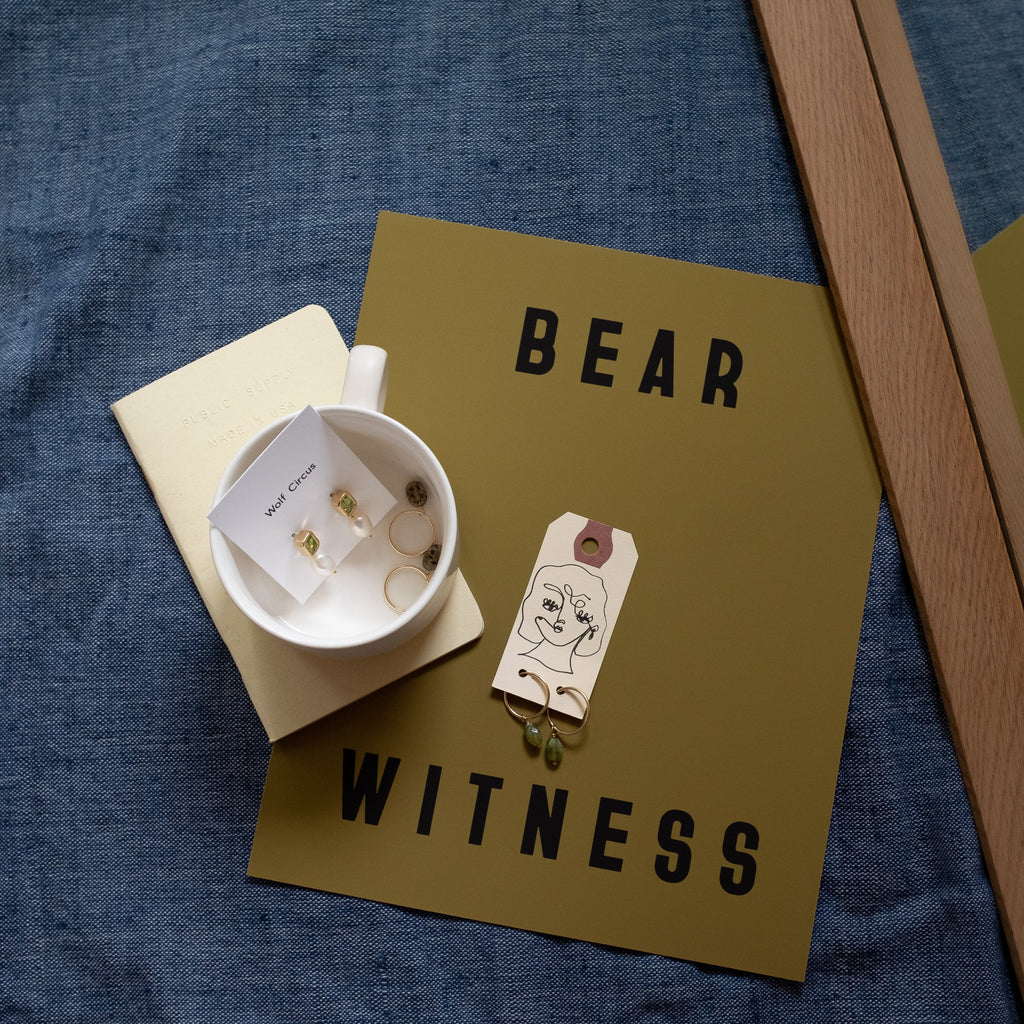 Bear Witness Art Print by Francine Thompson for Golden Rule Gallery