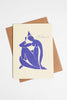 Let's Celebrate Matisse Blue Figure Art Card by Poketo at Golden Rule Gallery in Excelsior, MN