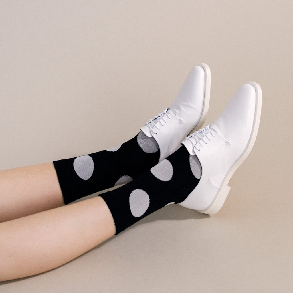 Rie Crew Sock | Hansel from Basel | Polka Dot Sock | Golden Rule Gallery