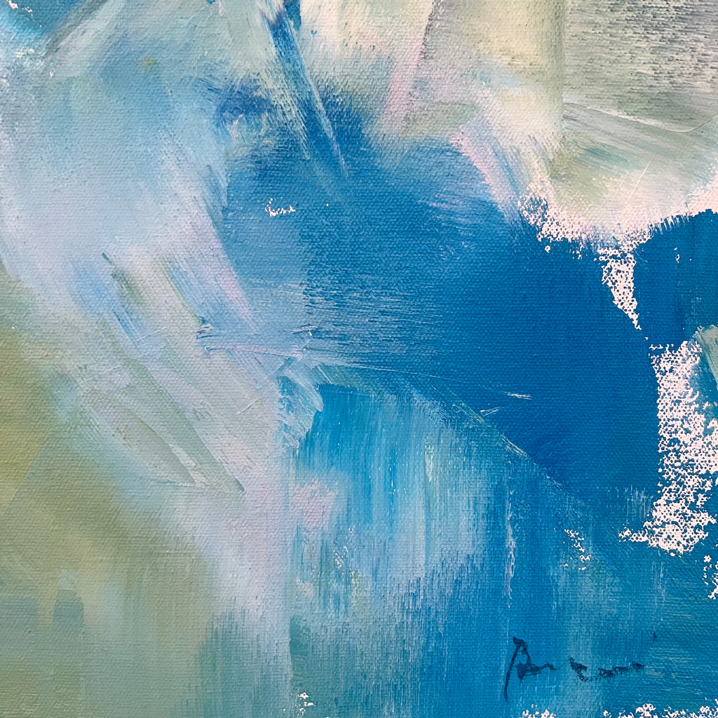 Close Up of Original Abstract Painting by Donna Bruni