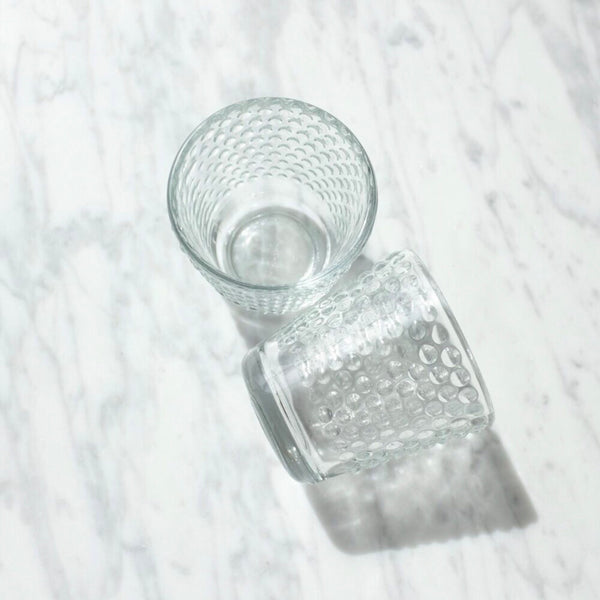 Detailed Hobnail Mexican Glass Vessel at Golden Rule Gallery in Excelsior, MN