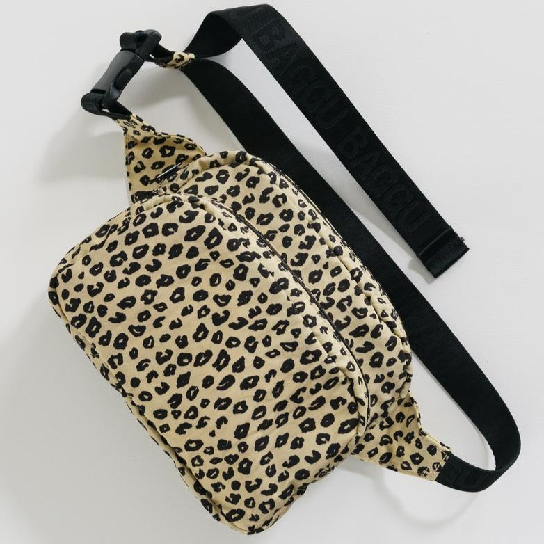 Honey Leopard Fanny Pack | Baggu Fanny Packs | Leopard Print Fanny Pack Bags | Golden Rule Gallery | Excelsior, MN