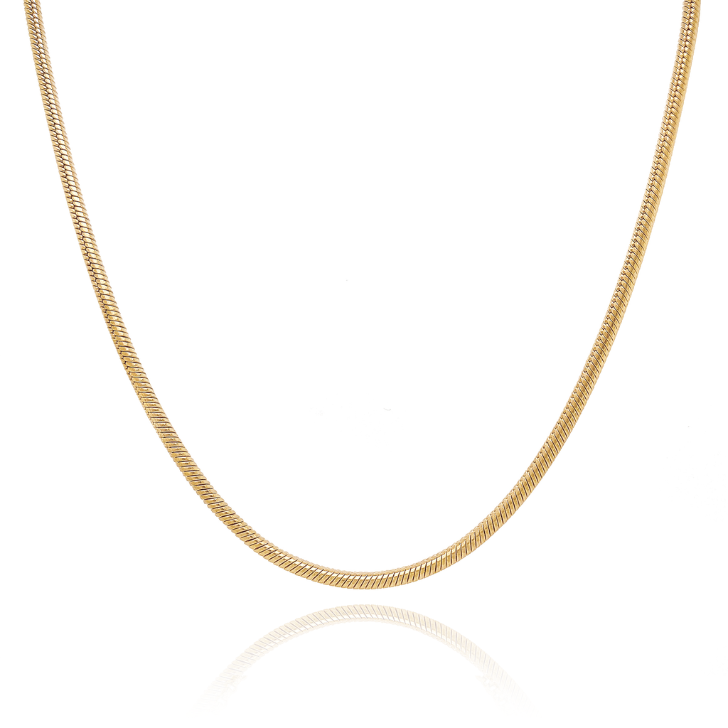 Gold Snake Chain Necklace by Mod + Jo