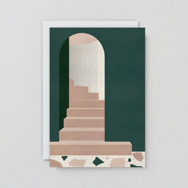 Green Doorway Art Card | Golden Rule Gallery | Excelsior, MN | Green Doorway Architecture Cards 