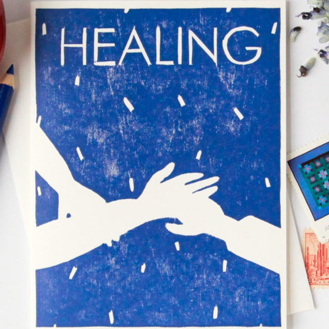 Healing Hand Sympathy Card by Heartell Press at Golden Rule Gallery in Excelsior, MN