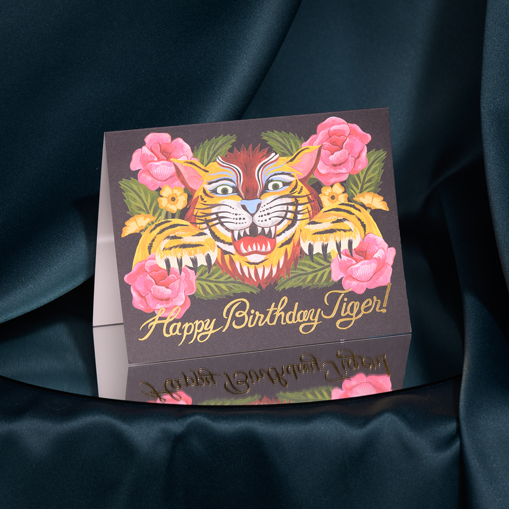 Birthday Roar Tiger Card by Lily Odette at Golden Rule Gallery in Excelsior, MN