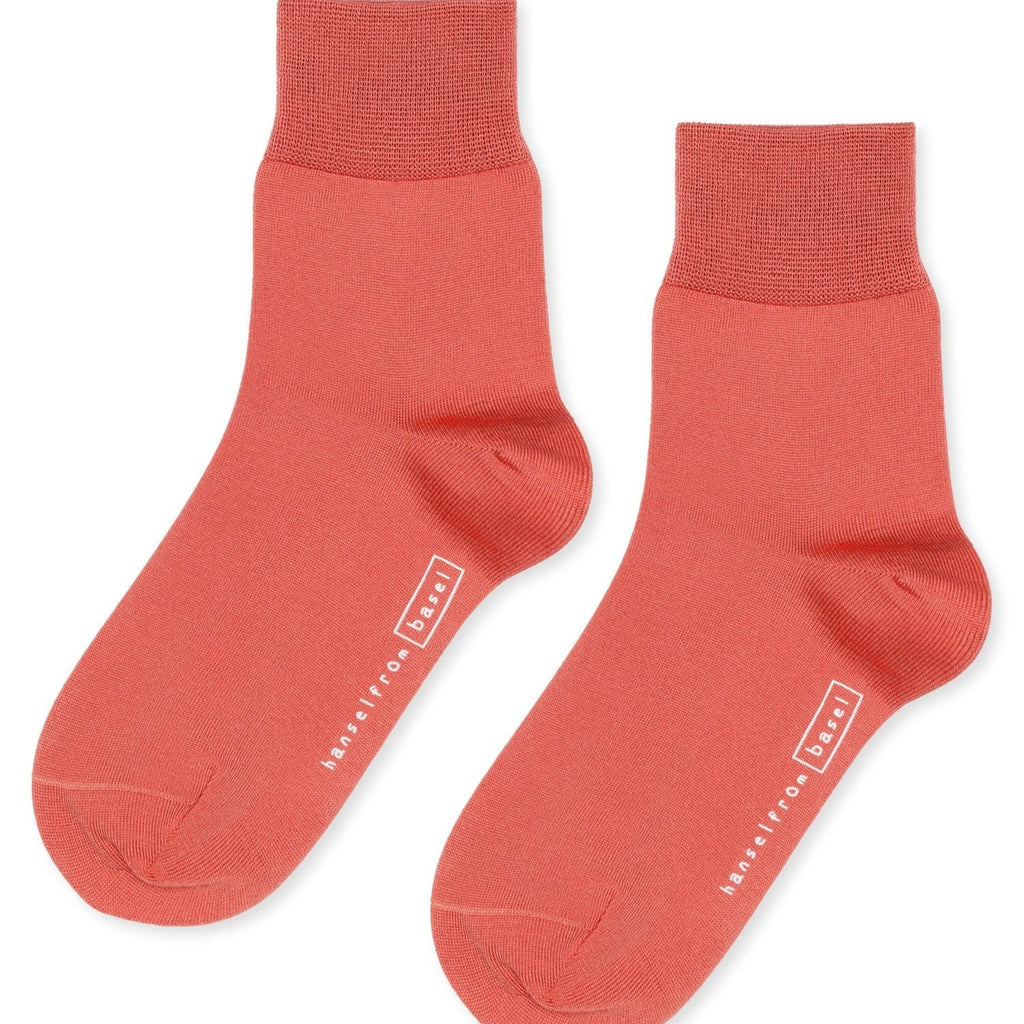 Hansel from Basel Trouser Crew Socks in Apricot at Golden Rule Gallery in Excelsior, MN