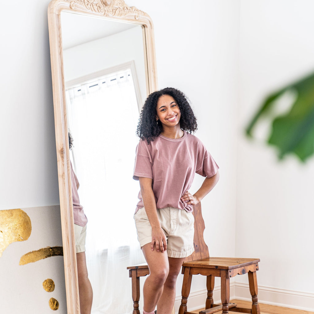 Her Tee in Dried Rose by Le Bon Shoppe at Golden Rule Gallery 