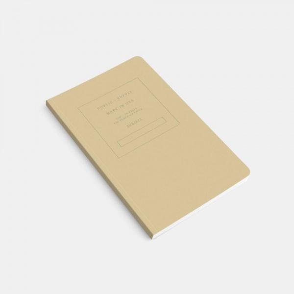 Public Supply Embossed Soft Cover Notebook in Manilla at Golden Rule Gallery in Excelsior, MN