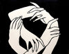 Holding Hands Linocut Art | Jennifer Ament Art | Golden Rule Gallery | Excelsior, MN