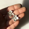 Sterling Silver Flower Earrings By Local Minnesota Artist Ann Erickson at Golden Rule Gallery
