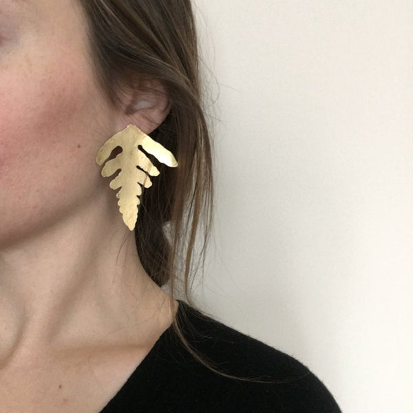 Ono Brass Lightweight Earrings by Local MPLS Artist Ann Erickson Jewelry 