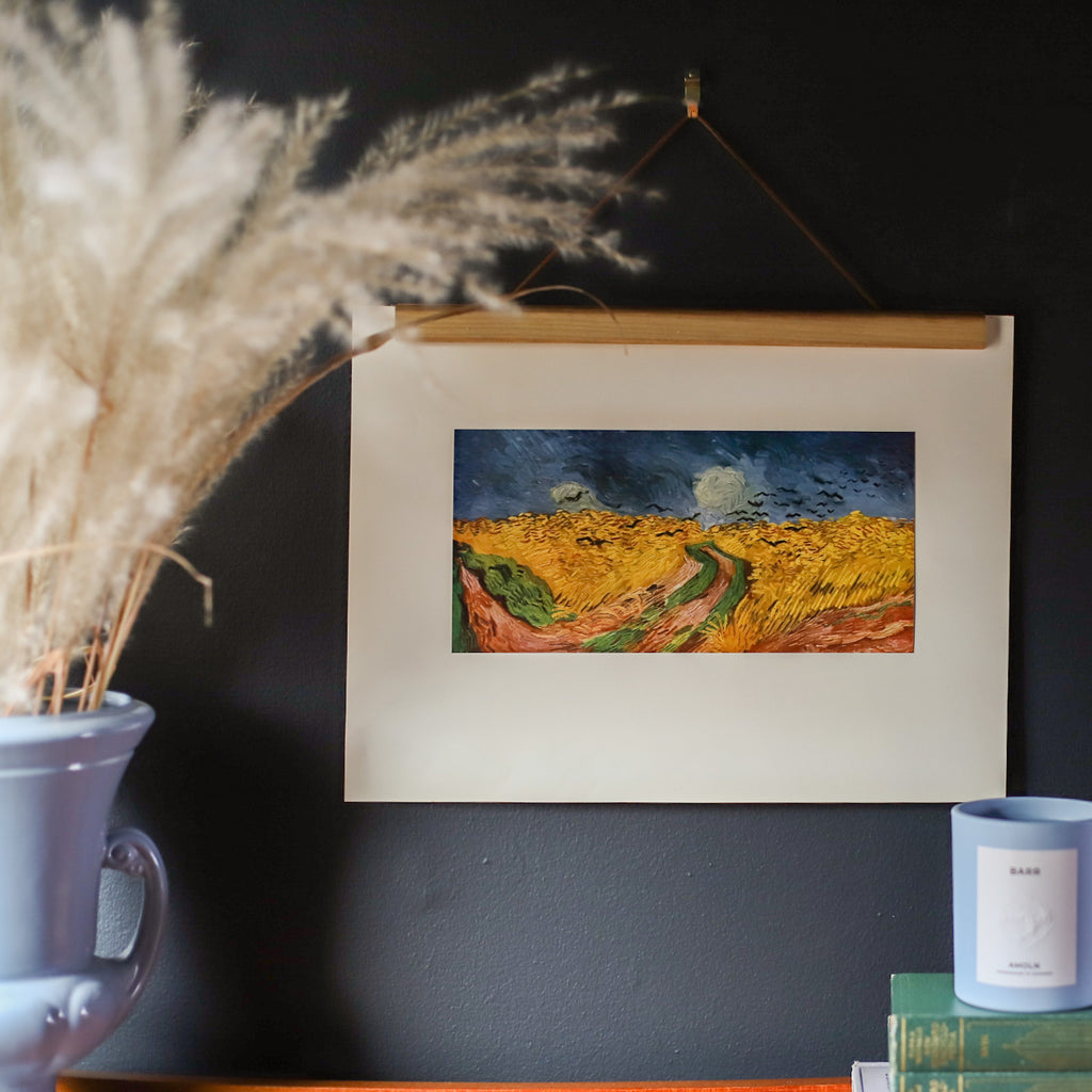 Van Gogh Vintage Art Print | Crows over the Wheat Field | Tipped in Lithograph | Collectible Landscape Art for Sale at Golden Rule Gallery in Excelsior, MN
