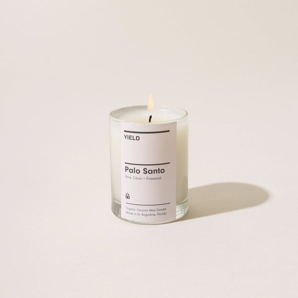 Palo Santo Organic Wax Small Candle by Yield at Golden Rule Gallery