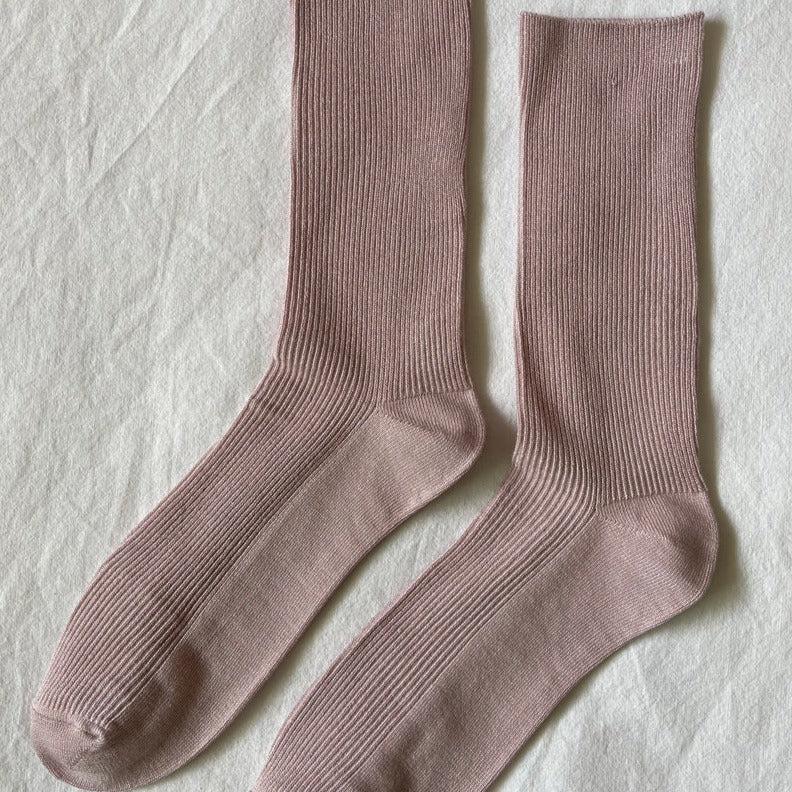 Le Bon Shoppe Trouser Socks in Rose Water at Golden Rule Gallery