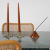 Amber Glass Meso Incense Holder | Glass Incense Holder | YIELD | Golden Rule Gallery | Excelsior, MN