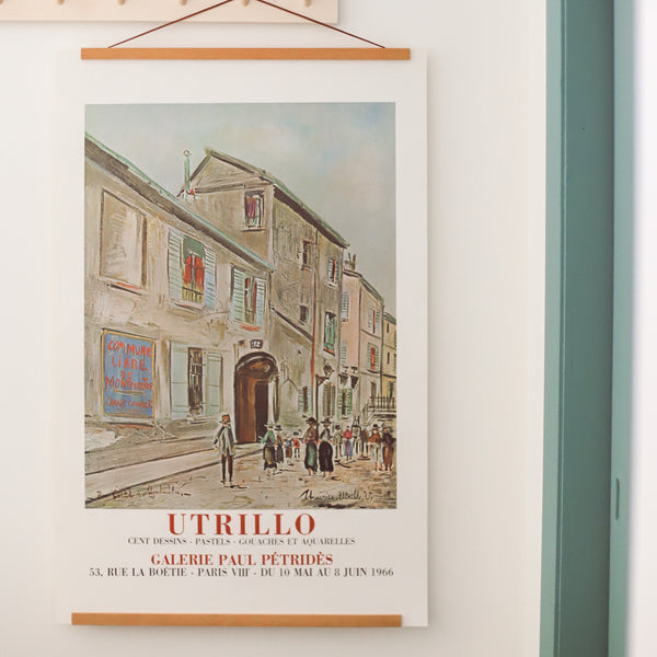 Utrillo Vintage French Exhibition Poster | Golden Rule Gallery | Excelsior Minnesota